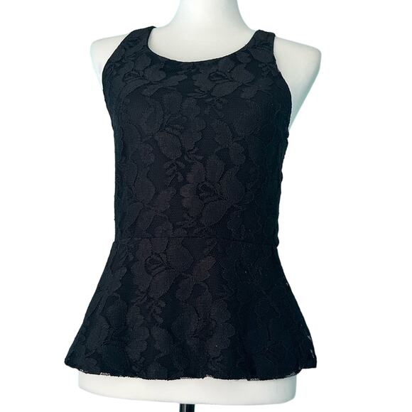 Express Black Lace sleeveless Top  Size Small - Picture 1 of 3